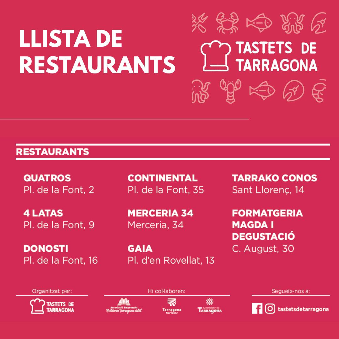 tastets de tarragona